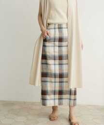 URBAN RESEARCH DOORS | カラーチェックセミタイトスカート(スカート)
