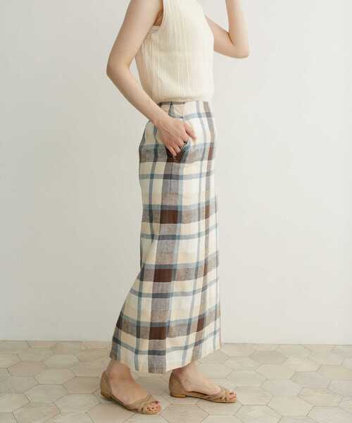 URBAN RESEARCH DOORS(アーバンリサーチドアーズ)の「カラーチェックセミタイトスカート(スカート・レディース・グリーン系その他/ブルー系その他・SMALL/MEDIUM)」の21枚目の写真