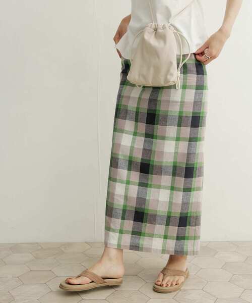 URBAN RESEARCH DOORS(アーバンリサーチドアーズ)の「カラーチェックセミタイトスカート(スカート・レディース・グリーン系その他/ブルー系その他・SMALL/MEDIUM)」の12枚目の写真