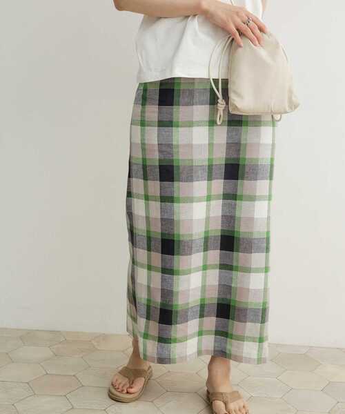 URBAN RESEARCH DOORS(アーバンリサーチドアーズ)の「カラーチェックセミタイトスカート(スカート・レディース・グリーン系その他/ブルー系その他・SMALL/MEDIUM)」の9枚目の写真