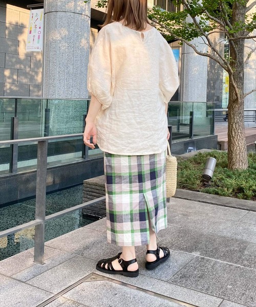 URBAN RESEARCH DOORS(アーバンリサーチドアーズ)の「カラーチェックセミタイトスカート(スカート・レディース・グリーン系その他/ブルー系その他・SMALL/MEDIUM)」の18枚目の写真