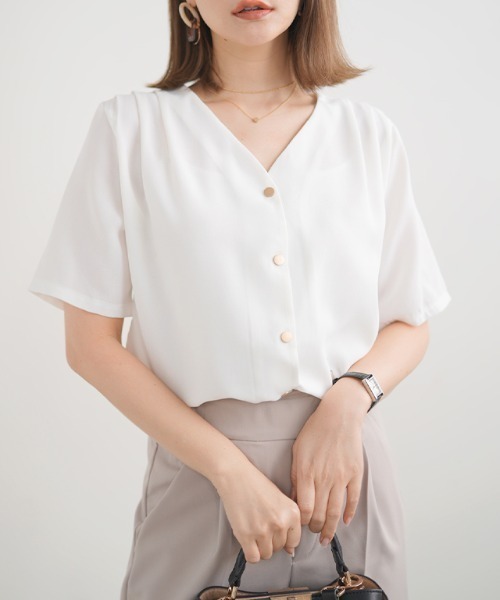 ブランド古着 半袖ブラウス シャツ ブラウス Futier Land フューティアランド のファッション通販 Zozoused