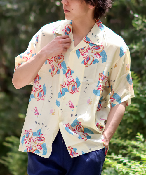 B.C STOCK(ベーセーストック)の「CRH PACK SH -DANCER-(シャツ/ブラウス・メンズ・イエロー/ネイビー・MEDIUM/LARGE/X-LARGE)」の2枚目の写真