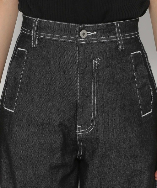 PAGEBOY（ページボーイ）の「CORE / カービーデニム（デニムパンツ・レディース・ブラック/ネイビー・S/M）」の12枚目の写真