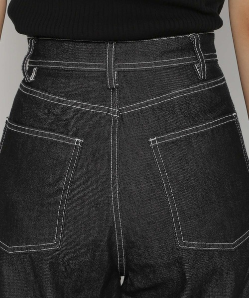 PAGEBOY（ページボーイ）の「CORE / カービーデニム（デニムパンツ・レディース・ブラック/ネイビー・S/M）」の17枚目の写真