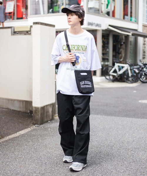 WEGO(ウィゴー)の「WEGO/2WAYキャンバスレコードショルダー(ショルダーバッグ・メンズ・ナチュラル/ブラック/ダークインディゴブルー・FREE)」の5枚目の写真