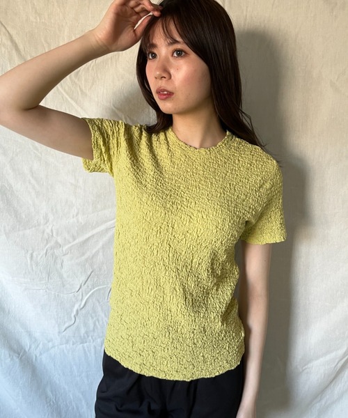 セール シワ加工デザインtop Tシャツ カットソー Enlike エンリケ のファッション通販 Zozotown