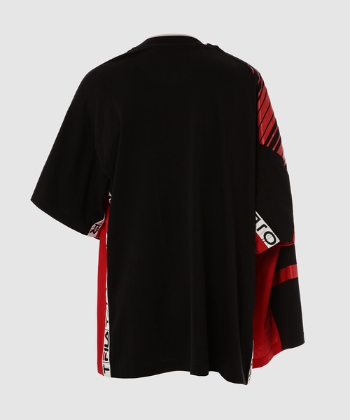 Y/Project(ワイプロジェクト)の「FILA REVERSIBLE STRIPE T-SHIRT(Tシャツ/カットソー・メンズ・グレー系その他/ブラック系その他・M/S/L/XXS/XL/XS)」の4枚目の写真
