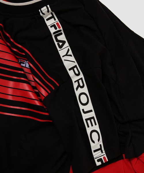 Y/Project(ワイプロジェクト)の「FILA REVERSIBLE STRIPE T-SHIRT(Tシャツ/カットソー・メンズ・グレー系その他/ブラック系その他・M/S/L/XXS/XL/XS)」の9枚目の写真