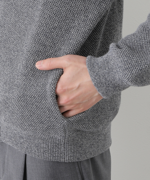 crepuscule(クレプスキュール)の「【CREPUSCULE / クレプスキュール】MOSS STITCH V/N カーディガン(ニット/セーター・メンズ・ネイビー/ブラウン/グリーン・2/1)」の13枚目の写真