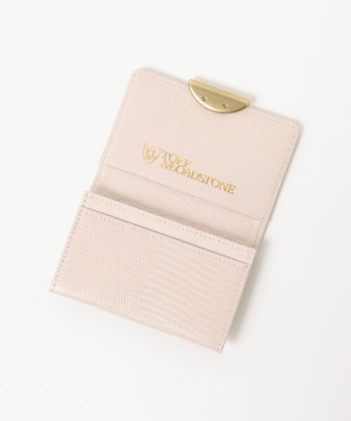 TOFF&LOADSTONE（トフアンドロードストーン）の「TOFF&LOADSTONE / デリスリザード 名刺入れ＜0211CL＞（名刺入れ・レディース・ピンク/ラベンダー・ONE SIZE）」の6枚目の写真