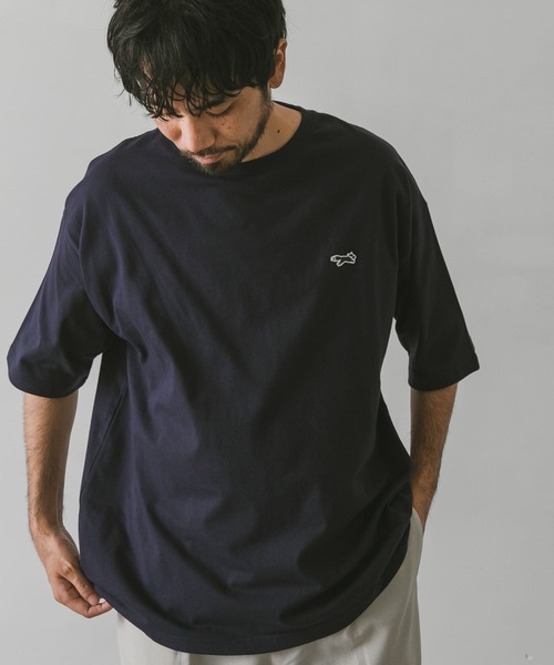 PENNEYS(ぺニーズ)の「『別注』PENNEYS×DOORS THE FOX ワッペンTシャツ(Tシャツ/カットソー・メンズ・ホワイト/ベージュ/ネイビー/カーキ・SMALL/MEDIUM/LARGE)」の4枚目の写真