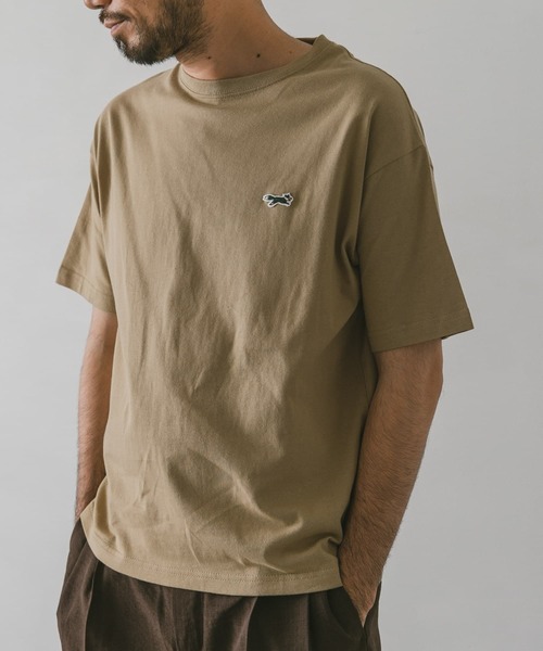 PENNEYS(ぺニーズ)の「『別注』PENNEYS×DOORS THE FOX ワッペンTシャツ(Tシャツ/カットソー・メンズ・ホワイト/ベージュ/ネイビー/カーキ・SMALL/MEDIUM/LARGE)」の11枚目の写真