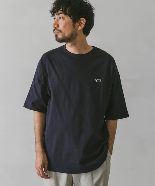 PENNEYS(ぺニーズ)の「『別注』PENNEYS×DOORS THE FOX ワッペンTシャツ(Tシャツ/カットソー・メンズ・ホワイト/ベージュ/ネイビー/カーキ・SMALL/MEDIUM/LARGE)」の19枚目の写真