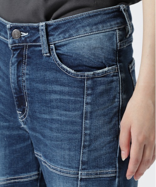 AVIREX（アヴィレックス）の「【直営店限定】REMAKE STRETCK DENIM PANTS/ リメイクストレッチデニムパンツ（デニムパンツ・レディース・その他35/その他6・L/S/M）」の7枚目の写真