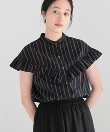 JOURNAL STANDARD（ジャーナルスタンダード）の「マルチストライプフリルブラウス（シャツ/ブラウス・レディース）」