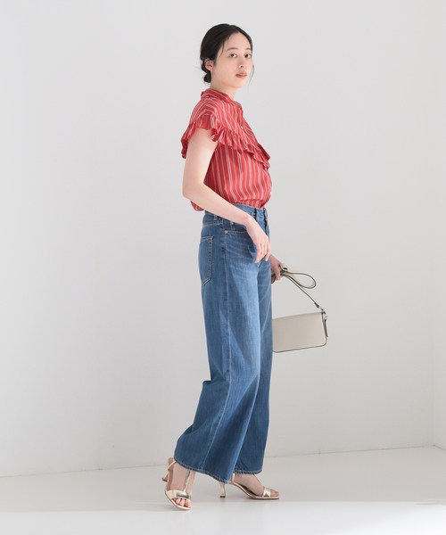 JOURNAL STANDARD(ジャーナルスタンダード)の「マルチストライプフリルブラウス(シャツ/ブラウス・レディース・ブラック/ブラウン/レッド・FREE)」の13枚目の写真