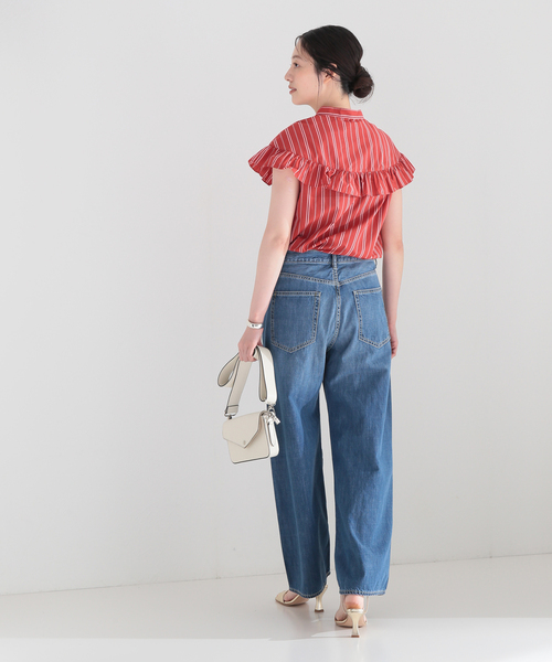 JOURNAL STANDARD(ジャーナルスタンダード)の「マルチストライプフリルブラウス(シャツ/ブラウス・レディース・ブラック/ブラウン/レッド・FREE)」の14枚目の写真