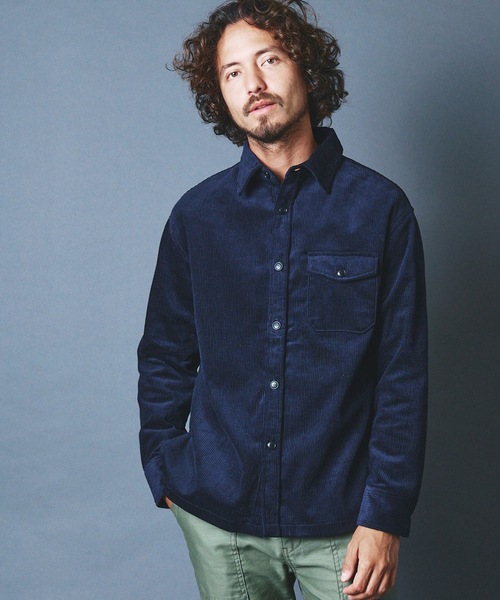 Magine（マージン）の「CTN CORDULOY WORK SHIRTS:コットン コーデュロイ ワークシャツ 22AW（シャツ/ブラウス・メンズ・ブラック/ネイビー/ブラウン/ブルー・44/46/48）」の3枚目の写真