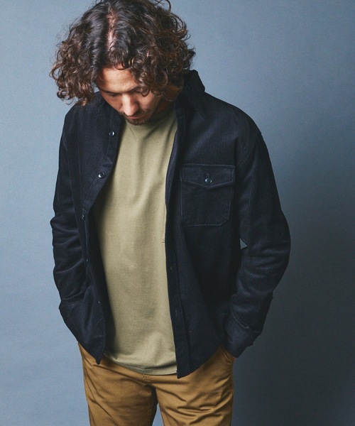 Magine（マージン）の「CTN CORDULOY WORK SHIRTS:コットン コーデュロイ ワークシャツ 22AW（シャツ/ブラウス・メンズ・ブラック/ネイビー/ブラウン/ブルー・44/46/48）」の19枚目の写真