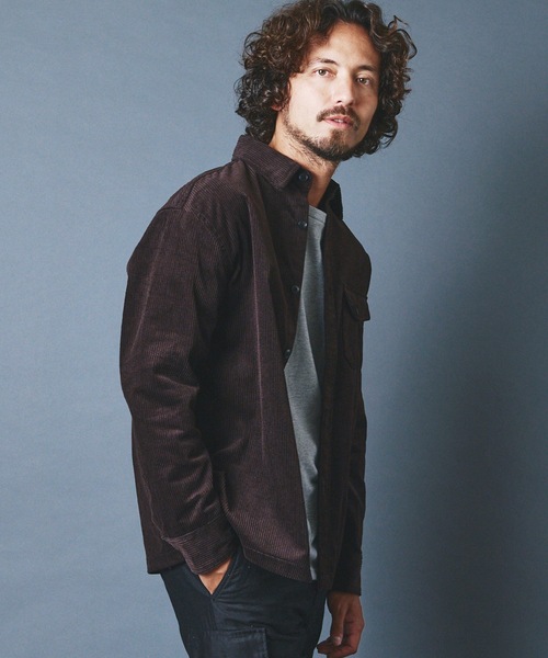Magine（マージン）の「CTN CORDULOY WORK SHIRTS:コットン コーデュロイ ワークシャツ 22AW（シャツ/ブラウス・メンズ・ブラック/ネイビー/ブラウン/ブルー・44/46/48）」の20枚目の写真