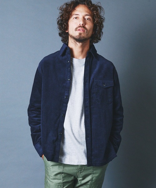 Magine（マージン）の「CTN CORDULOY WORK SHIRTS:コットン コーデュロイ ワークシャツ 22AW（シャツ/ブラウス・メンズ・ブラック/ネイビー/ブラウン/ブルー・44/46/48）」の15枚目の写真