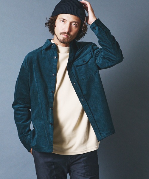 Magine（マージン）の「CTN CORDULOY WORK SHIRTS:コットン コーデュロイ ワークシャツ 22AW（シャツ/ブラウス・メンズ・ブラック/ネイビー/ブラウン/ブルー・44/46/48）」の10枚目の写真