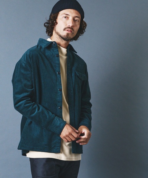 Magine（マージン）の「CTN CORDULOY WORK SHIRTS:コットン コーデュロイ ワークシャツ 22AW（シャツ/ブラウス・メンズ・ブラック/ネイビー/ブラウン/ブルー・44/46/48）」の6枚目の写真