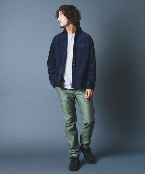 Magine（マージン）の「CTN CORDULOY WORK SHIRTS:コットン コーデュロイ ワークシャツ 22AW（シャツ/ブラウス・メンズ・ブラック/ネイビー/ブラウン/ブルー・44/46/48）」の17枚目の写真
