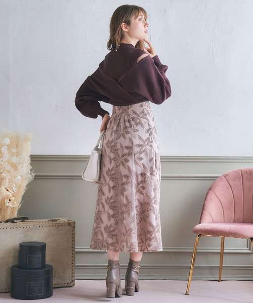 NOELA（ノエラ）の「カシュクールレイヤードニット（ニット/セーター・レディース・ブラウン/ピンク/ブルー・フリー）」の21枚目の写真