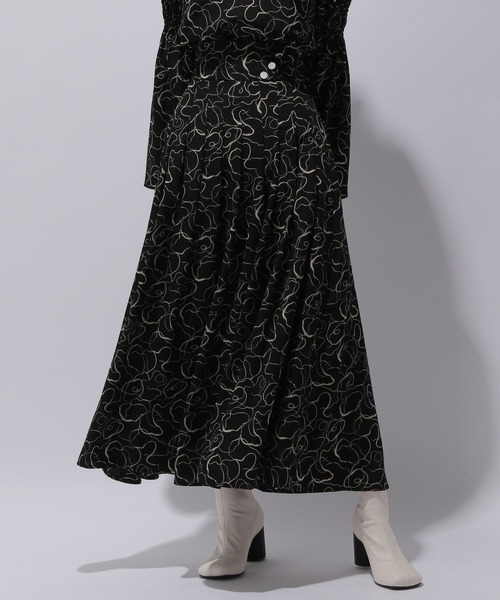 Hare ハレ のスカート ラインアートガラタックスカート Hare を購入できます Hare スカート スカート ラインアートガラタックスカート Hare スカート Hare ハレ のファッション 販売促進物の