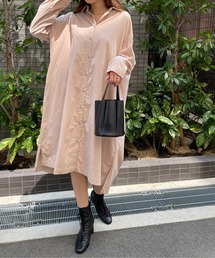 Meli rich（メリーリッチ）の「1着3役。コーデュロイシャツワンピース（シャツワンピース・レディース）」