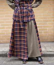 AULA AILA | AULA AILA（アウラ アイラ）別注チェックコンビスカート(スカート)
