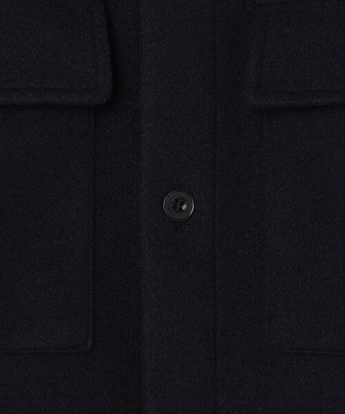 SHIPS: ECO BLUE(R) メルトンライク リラックス CPO シャツ