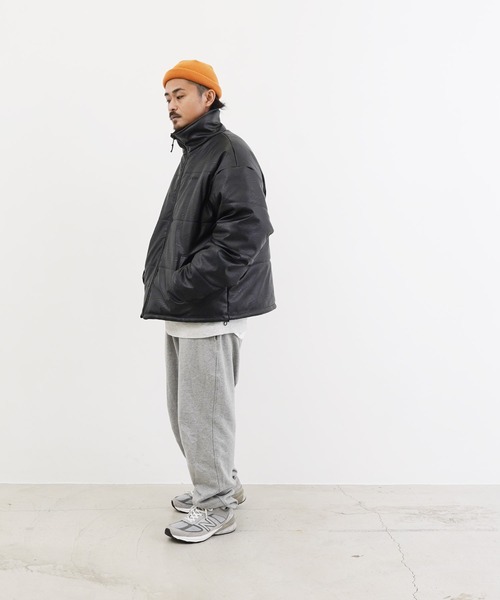 GERRY（ジェリー）の「GERRY / ジェリー 別注 コラボ オーバーサイズ リバーシブル / ボア フリース 中綿 ジャケット（ダウンジャケット/コート・メンズ・ライトグレー/ブラック/ブラック系その他・MEDIUM/LARGE/X-LARGE）」の10枚目の写真