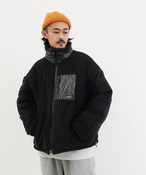 GERRY（ジェリー）の「GERRY / ジェリー 別注 コラボ オーバーサイズ リバーシブル / ボア フリース 中綿 ジャケット（ダウンジャケット/コート・メンズ・ライトグレー/ブラック/ブラック系その他・MEDIUM/LARGE/X-LARGE）」の11枚目の写真