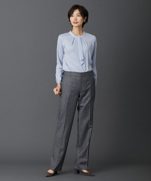 J.PRESS（ジェイプレス）の「【セットアップ対応】ウールストレッチツイード ストレート パンツ（その他パンツ・レディース・グレー系/ダークブラウン系・11/13/9/7）」の14枚目の写真