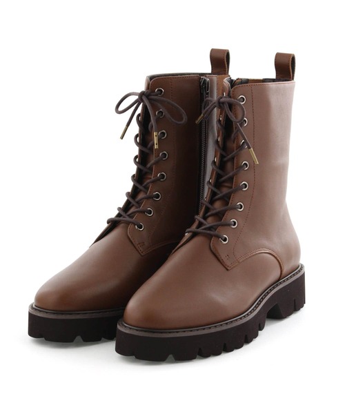 HIMIKO（ヒミコ）の「【Made in Japan】【撥水】レースアップトラックソールブーツ/621407（ブーツ・レディース・ブラック/グレー/アイボリー/ブラウン・22.5cm/23.5cm/24.5cm/23.0cm/24.0cm/25.0cm/22.0cm/25.5cm/21.5cm/26.0cm/26.5cm）」の12枚目の写真