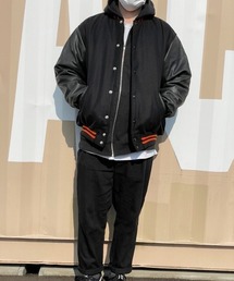 【GAME SPORTS WEAR(ゲーム・スポーツウェア)】（UN）AMERICA'S FINEST VARSITY WOOL LEATHERJKT