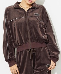 X-girl | VELOUR ZIP UP TOP(スウェット)