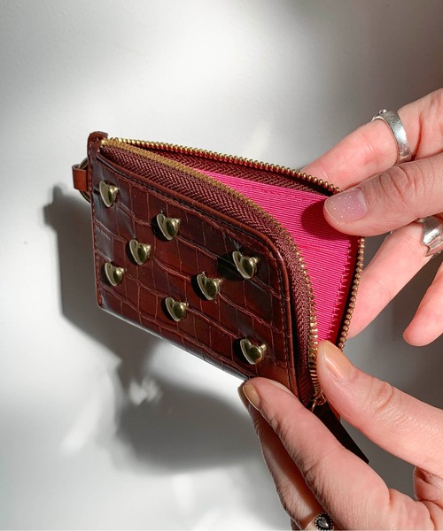 Casselini(キャセリーニ)の「Casselini(キャセリーニ)ハートスタッズカードケース(カードケース・レディース・ブラック/ブラウン/ブルー・FREE)」の21枚目の写真