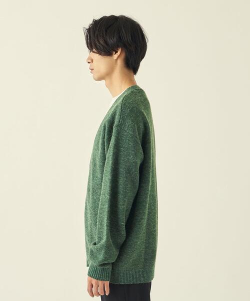 info. BEAUTY&YOUTH(インフォビューティアンドユース)の「【WEB限定】 <info. BEAUTY&YOUTH> バルーンシルエット ニットカーディガン(カーディガン/ボレロ・メンズ・ダークグレー/ケリー/ブラウン/モカ・L/M/S)」の6枚目の写真