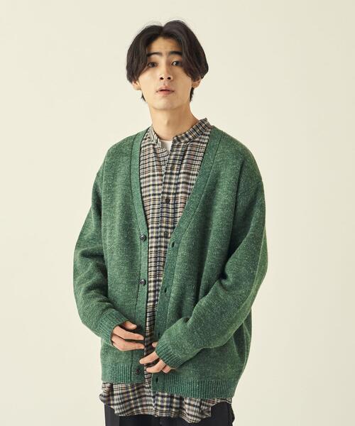 info. BEAUTY&YOUTH(インフォビューティアンドユース)の「【WEB限定】 <info. BEAUTY&YOUTH> バルーンシルエット ニットカーディガン(カーディガン/ボレロ・メンズ・ダークグレー/ケリー/ブラウン/モカ・L/M/S)」の8枚目の写真