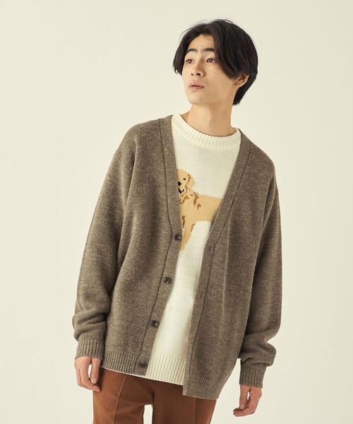 info. BEAUTY&YOUTH(インフォビューティアンドユース)の「【WEB限定】 <info. BEAUTY&YOUTH> バルーンシルエット ニットカーディガン(カーディガン/ボレロ・メンズ・ダークグレー/ケリー/ブラウン/モカ・L/M/S)」の21枚目の写真