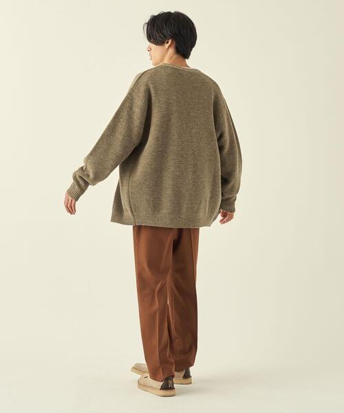 info. BEAUTY&YOUTH(インフォビューティアンドユース)の「【WEB限定】 <info. BEAUTY&YOUTH> バルーンシルエット ニットカーディガン(カーディガン/ボレロ・メンズ・ダークグレー/ケリー/ブラウン/モカ・L/M/S)」の22枚目の写真