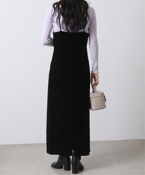 RAY CASSIN（レイカズン）の「ストレートベロアキャミワンピース（ワンピース・レディース・ブラック/カーキ/ベージュ・FREE）」の10枚目の写真