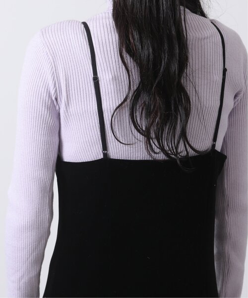 RAY CASSIN（レイカズン）の「ストレートベロアキャミワンピース（ワンピース・レディース・ブラック/カーキ/ベージュ・FREE）」の12枚目の写真