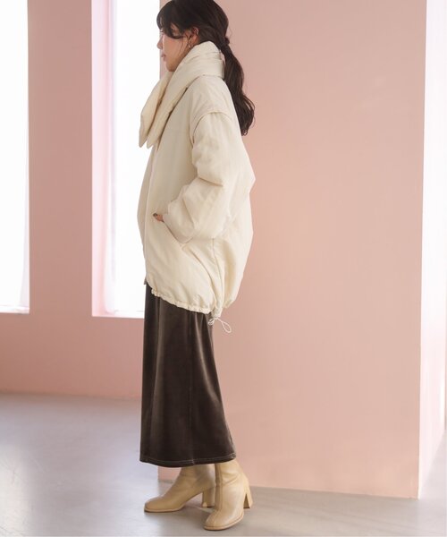 RAY CASSIN（レイカズン）の「ストレートベロアキャミワンピース（ワンピース・レディース・ブラック/カーキ/ベージュ・FREE）」の18枚目の写真