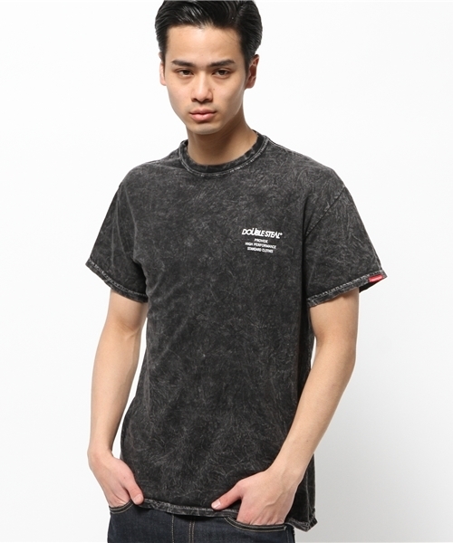 DOUBLE STEAL（ダブルスティール）の「Mineral Wash Ｔシャツ（Tシャツ/カットソー・メンズ・ブラック/ネイビー/レッド・LARGE/MEDIUM/X-LARGE/SMALL）」の2枚目の写真