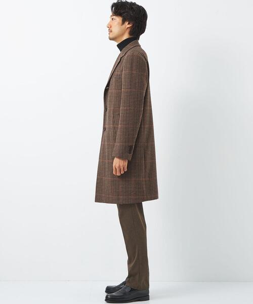green label relaxing（グリーンレーベルリラクシング）の「＜Loro Piana（ロロ ピアーナ）＞ストーム チェスター コート -撥水・防風-（チェスターコート・メンズ・ネイビー/ブラウン・M/XL/S/L）」の6枚目の写真